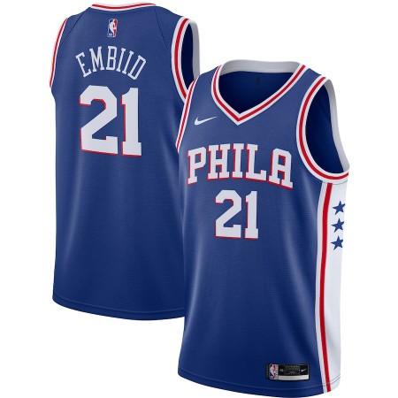 Maglia Philadelphia 76ers Joel Embiid 21 2020-21 Nike Icon Edition Swingman - Uomo